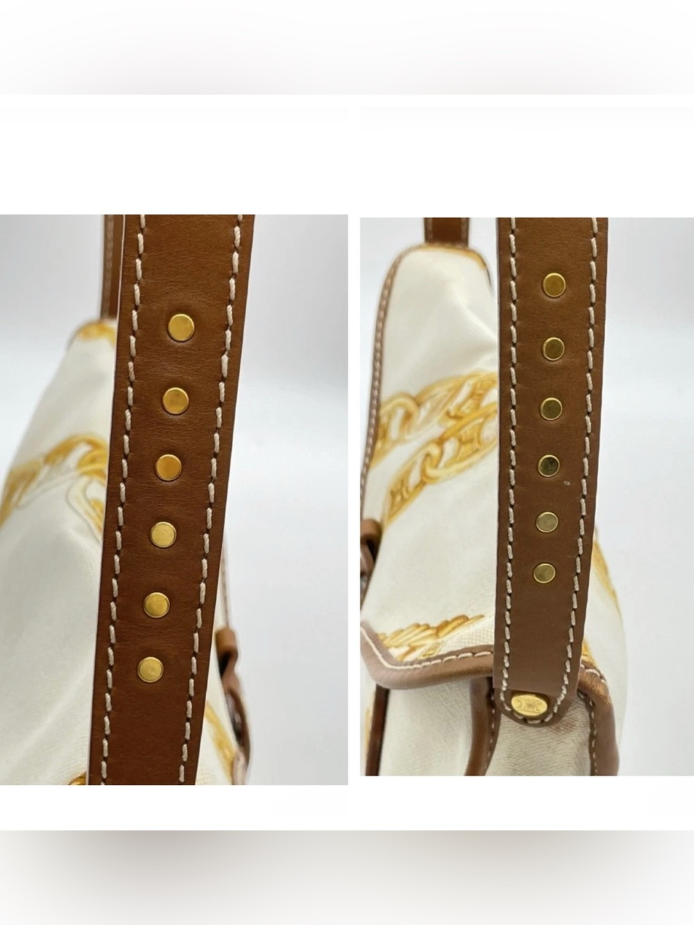 Celine vintage canvas leather 
Baguette bag - Picture 6 of 16